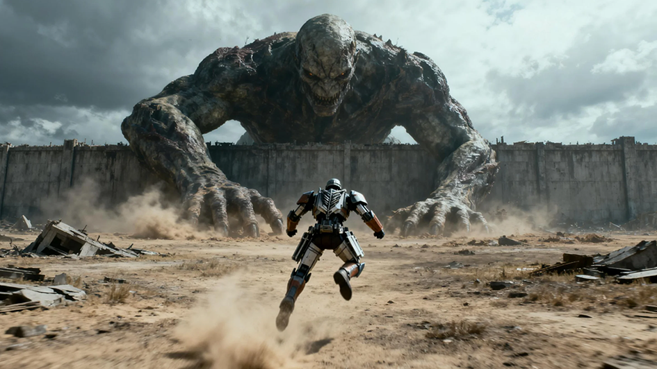 进击的巨人 风格原创巨人战争海报