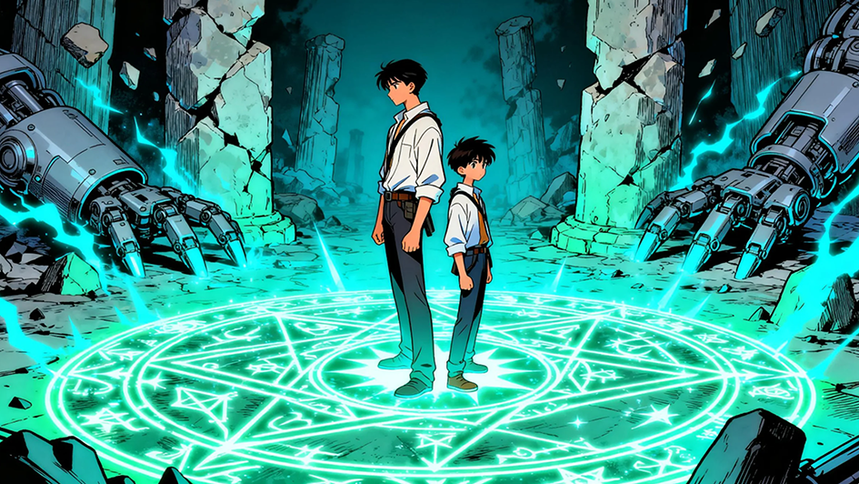 钢之炼金术师 风格原创炼金兄弟海报