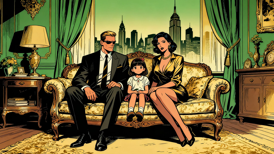 间谍过家家 风格原创伪家庭海报