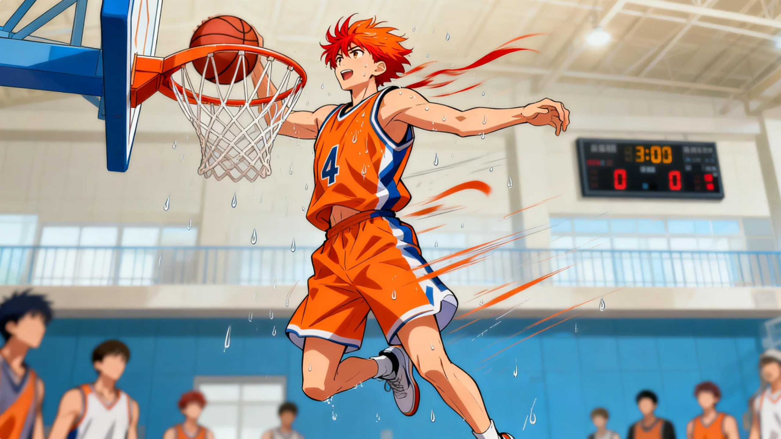 灌篮高手 风格原创篮球青春海报